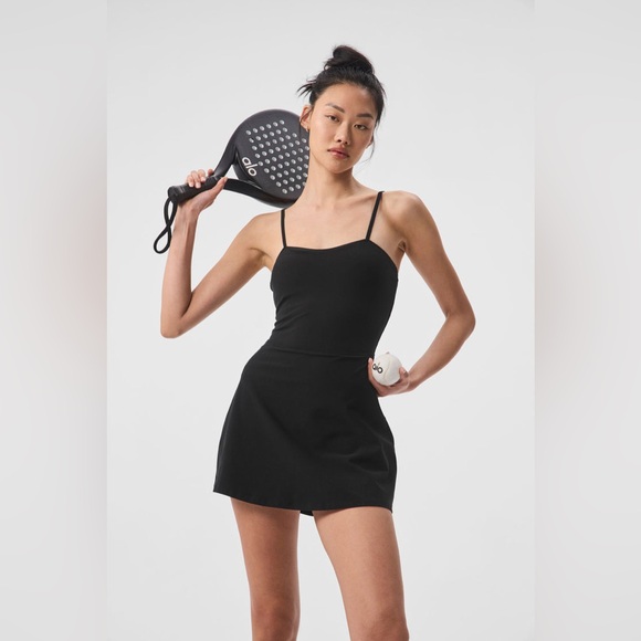 ALO Yoga Dresses Alosoft Courtside Tennis Dress Black Poshmark